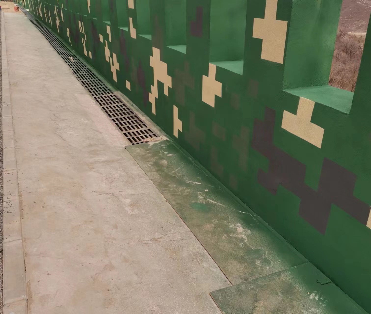 天门围墙迷彩喷涂,数迷彩漆